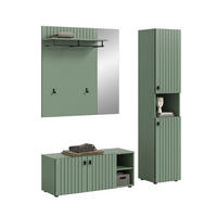 Garderobenset STATION grün B/H/T: ca. 161x192x37 cm STATION - grün (161,00/192,00/37,00cm) - xonox.home