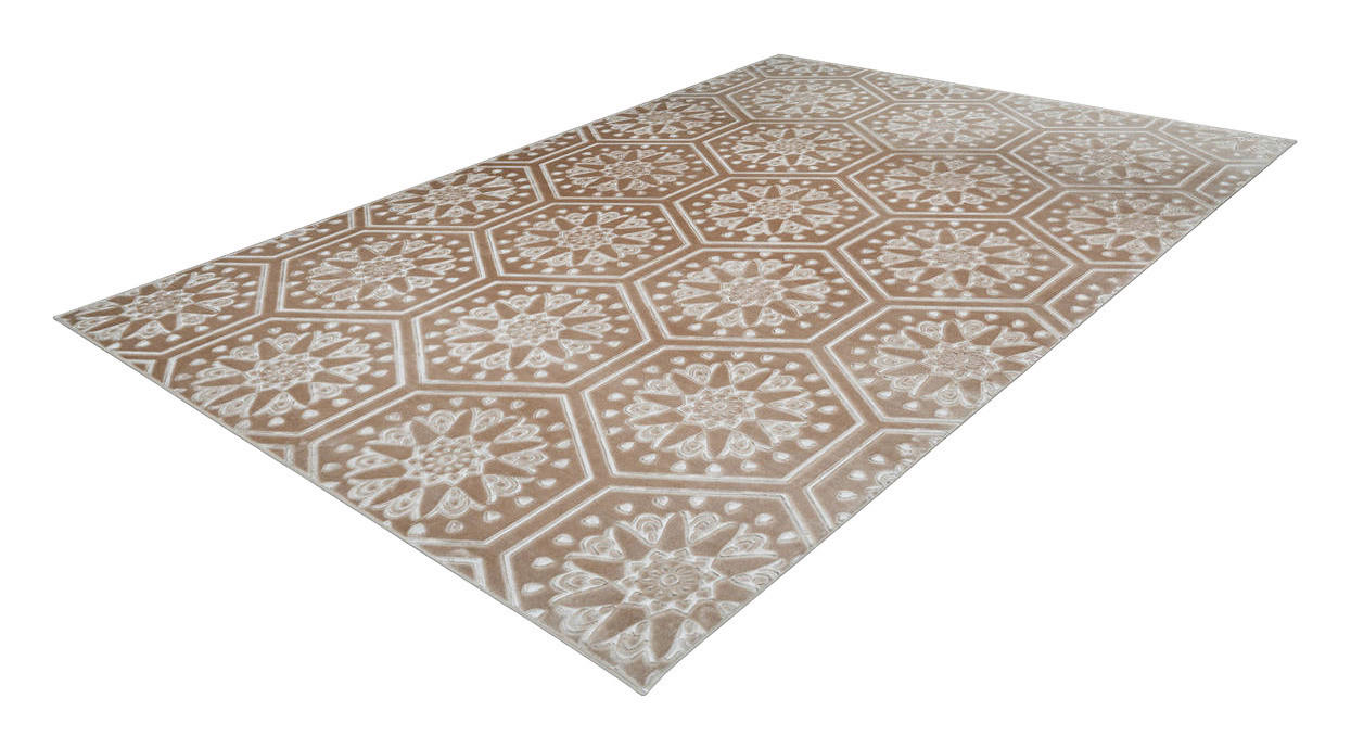 360Living Teppich Monroe taupe B/L: ca. 160x230 cm Monroe - taupe (160,00/230,00cm) - 360Living