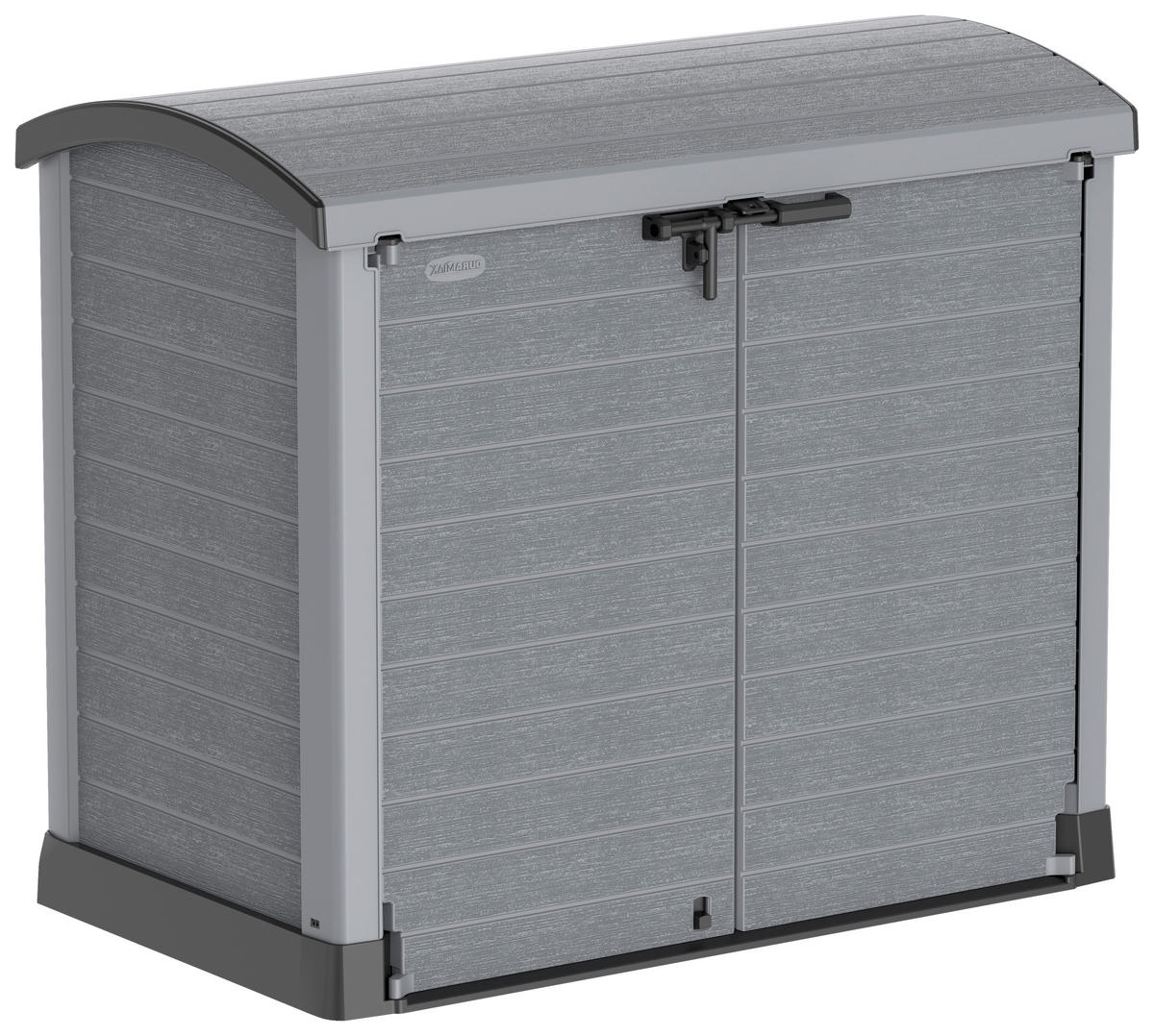 VCM Mülltonnenbox 2er StoreAway grau Kunststoff B/H/L: ca. 145x125x83 cm StoreAway - grau (83,00/145,00/125,00cm) - VCM