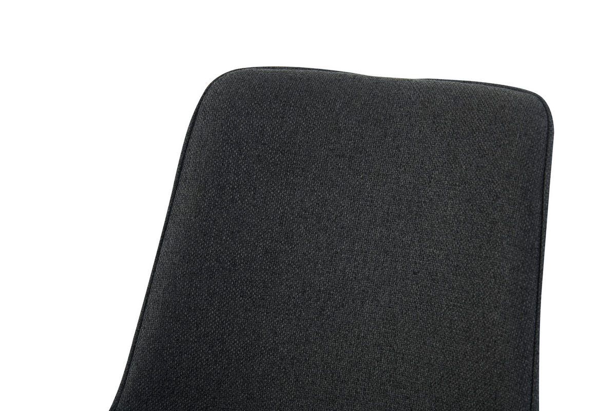 Drehstuhl EMILIA, 2er Set anthrazit schwarz Webstoff B/H/T: ca. 52x85x61 cm EMILIA, 2er Set - schwarz/anthrazit (52,00/85,00/61,00cm) - xonox.home