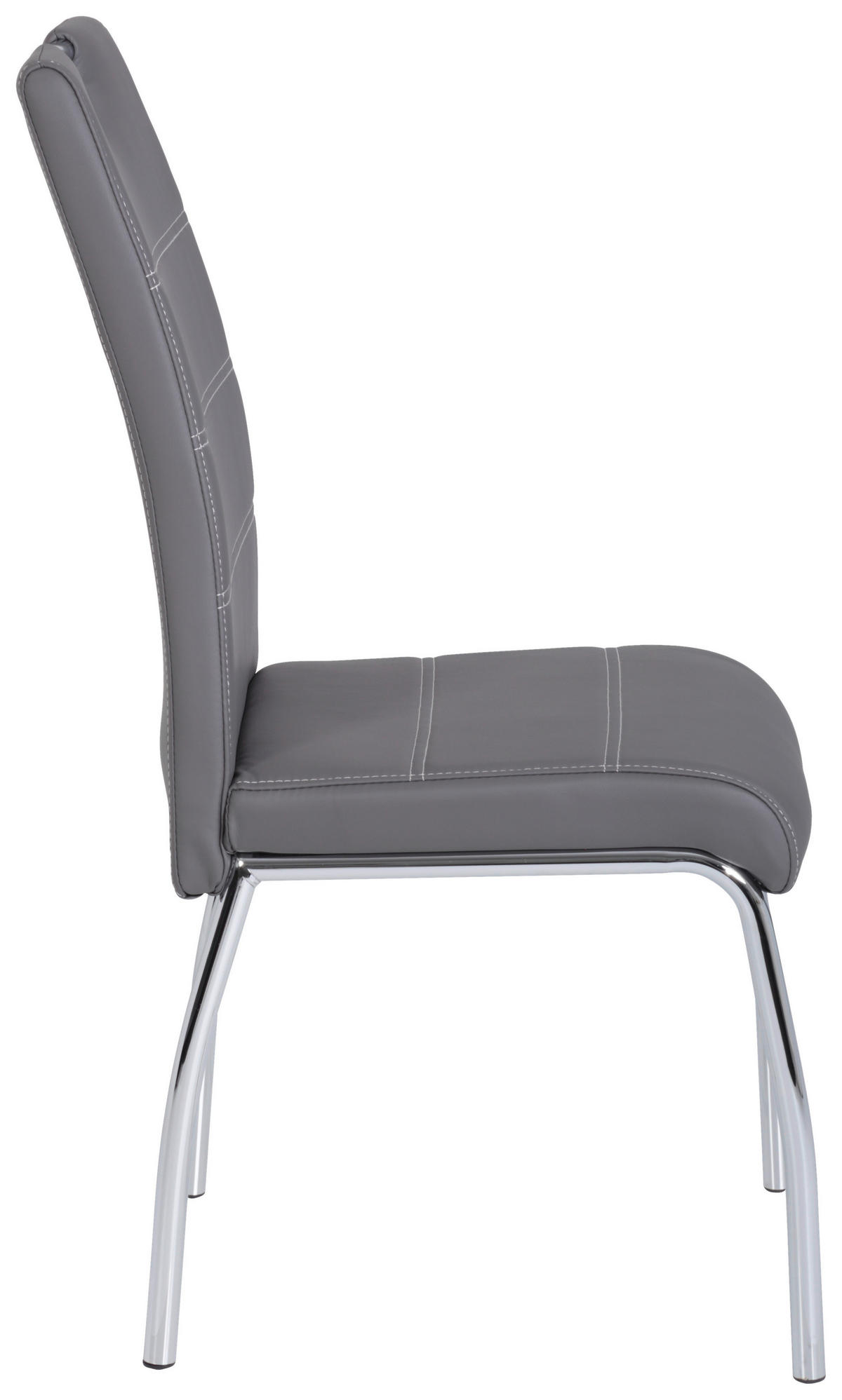 Stuhl Susi 2er Set grau Kunstleder B/H/T: ca. 44x98x61 cm Susi 2er Set - grau (44,00/98,00/61,00cm) - Hela