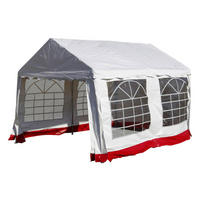VCM Pavillon weiß Metall B/H/L: ca. 300x300x400 cm Pavillon - weiß (400,00/300,00/300,00cm) - VCM