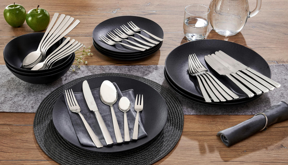 JUSTINUS Besteckset silber Edelstahl 30 tlg. Besteckset_Vito_30tlg. - silber - JUSTINUS