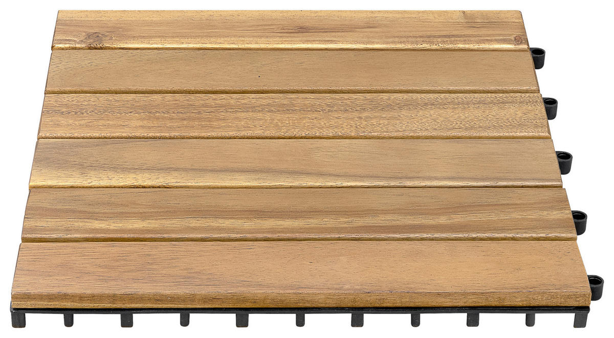 POCOline Terrassenfliese Akazie Akazie B/L: ca. 30x30 cm Akazie - Akazie (30,00/30,00/2,40cm) - POCOline