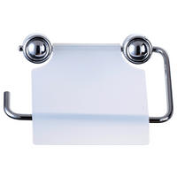 Toilettenpapierhalter silber Eisen B/H/L: ca. 15x13x3 cm WC-Papierhalter_Atlantik 280030 - silber (3,00/15,00/13,00cm) - Axentia