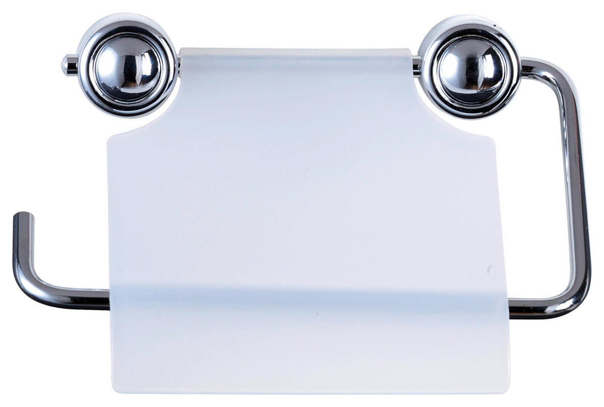 Toilettenpapierhalter silber Eisen B/H/L: ca. 15x13x3 cm WC-Papierhalter_Atlantik 280030 - silber (3,00/15,00/13,00cm) - Axentia