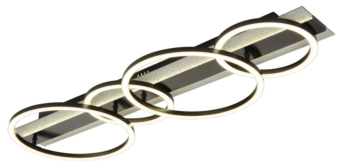 GLOBO Deckenventilator Deckenleuchte-Norberto - schwarz (32,00/10,50/89,50cm) - GLOBO