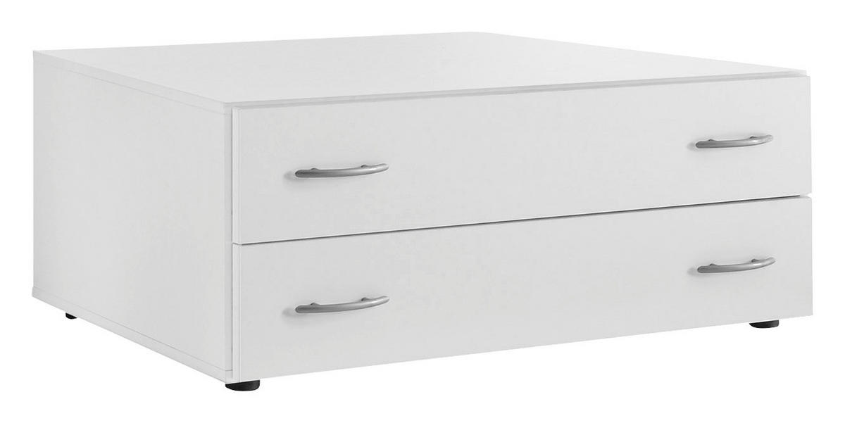 Schrankuntersatz Joe/Base 2 weiß B/H/T: ca. 81x33x51 cm Joe/Base 2 - weiß (81,00/33,00/51,00cm)