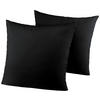 Kissenhülle Microfaser Kissenbezug_2erPack Microf.40x40 - schwarz (40,00/40,00cm)
