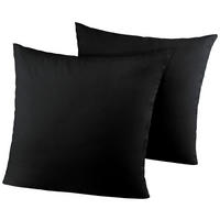 Kissenhülle Microfaser Kissenbezug_2erPack Microf.40x40 - schwarz (40,00/40,00cm)