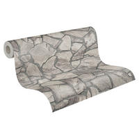 A.S.Creation Vliestapete grau B/H/D: ca. 53x1005x8,3 cm Vliestapete - grau (8,30/1005,00cm) - A.S.Creation