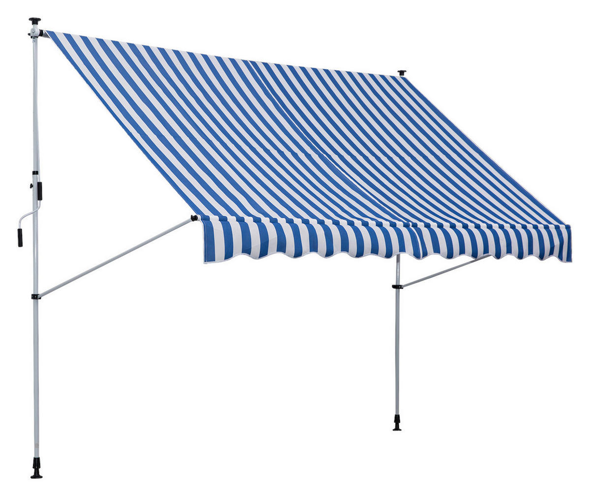 Klemm-Markise blau B/H/L: ca. 300x280x150 cm Klemmmarkise - blau (150,00/300,00/280,00cm) - Outsunny