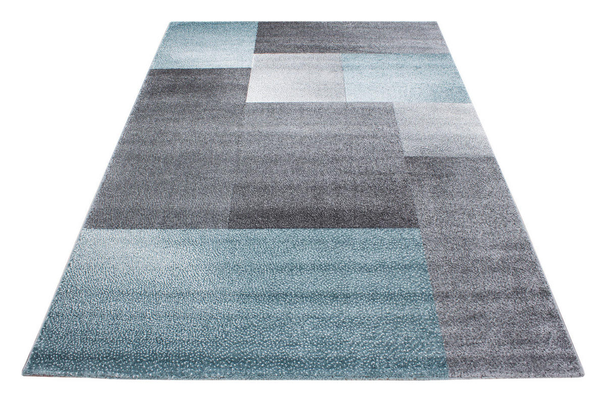 Ayyildiz Teppich LUCCA blau B/L: ca. 80x150 cm LUCCA - blau (80,00/150,00cm) - Ayyildiz