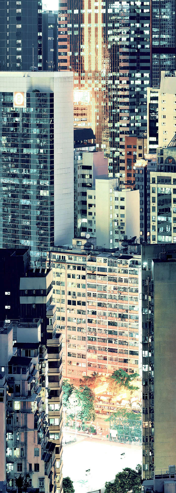 Komar Fototapete Skyline B/L: ca. 100x280 cm Skyline - (100,00/280,00cm) - Komar