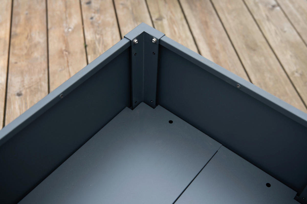 Westmann Pflanzkasten Talus anthrazit Metall B/H/L: ca. 50x50x50 cm Talus - anthrazit (50,00/50,00/50,00cm) - Westmann