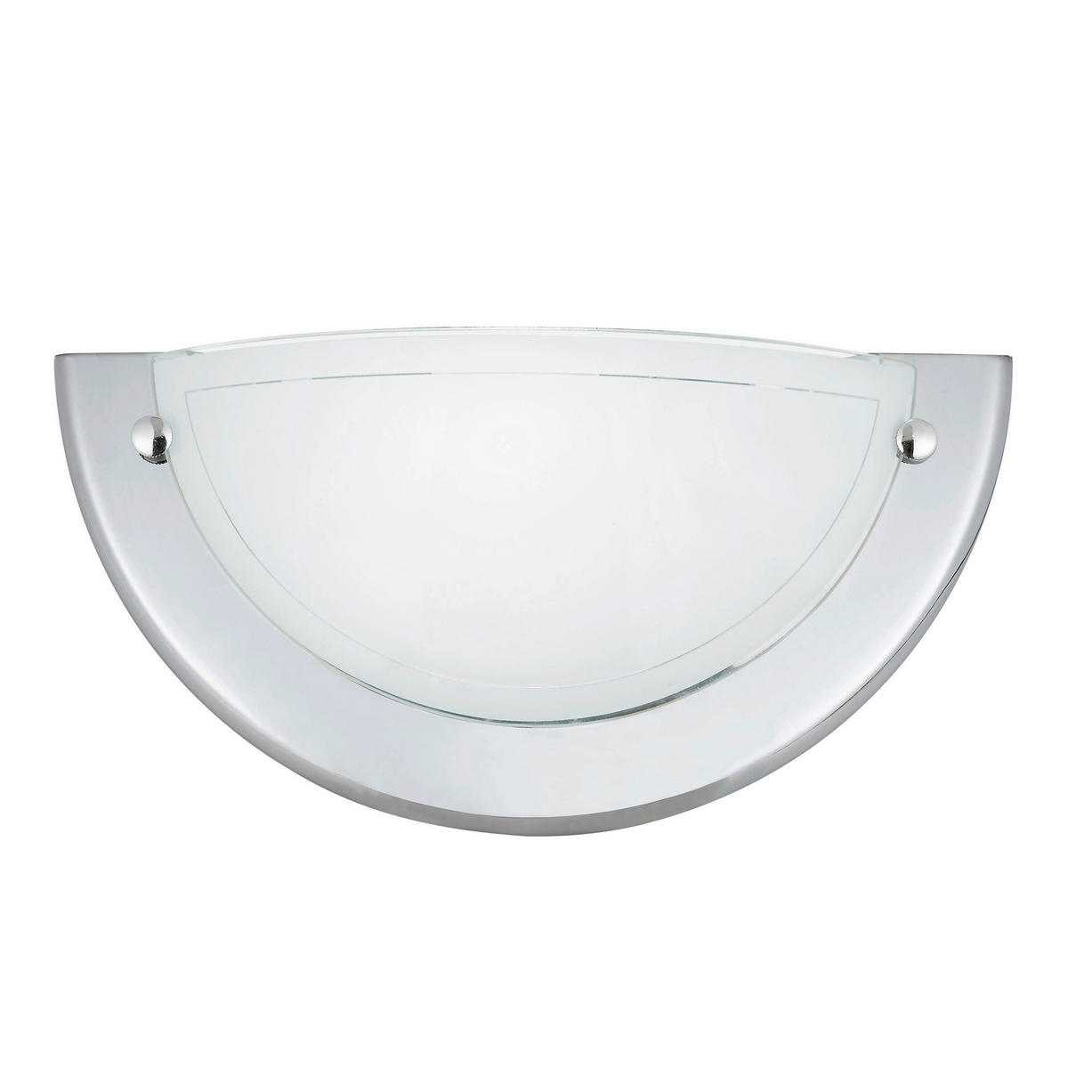 Brilliant Wandleuchte Miramar 90196/15 Chrom weiß Metall Glas B/H/T: ca. 28,5x14x7,8 cm E14 1 Brennstellen Miramar - weiß/Chrom (28,50/14,00/7,80cm) - Brilliant