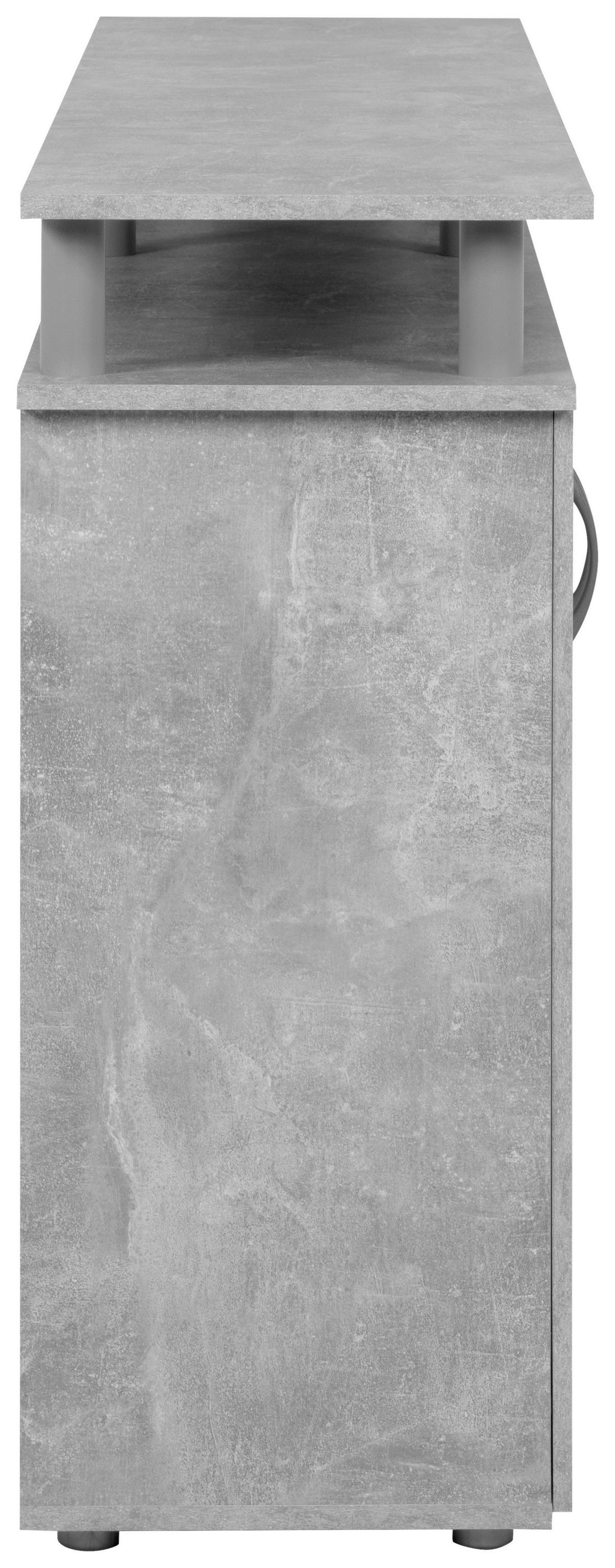Megakommode Nevada Beton Optik B/H/T: ca. 155x84x35 cm Nevada - Beton (155,00/84,00/35,00cm)
