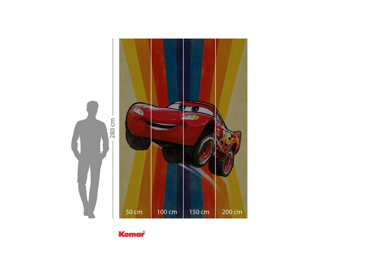 Komar Fototapete Cars Jump IADX4-055 B/H: ca. 200x280 cm Cars Jump IADX4-055 - (200,00/280,00cm) - Komar