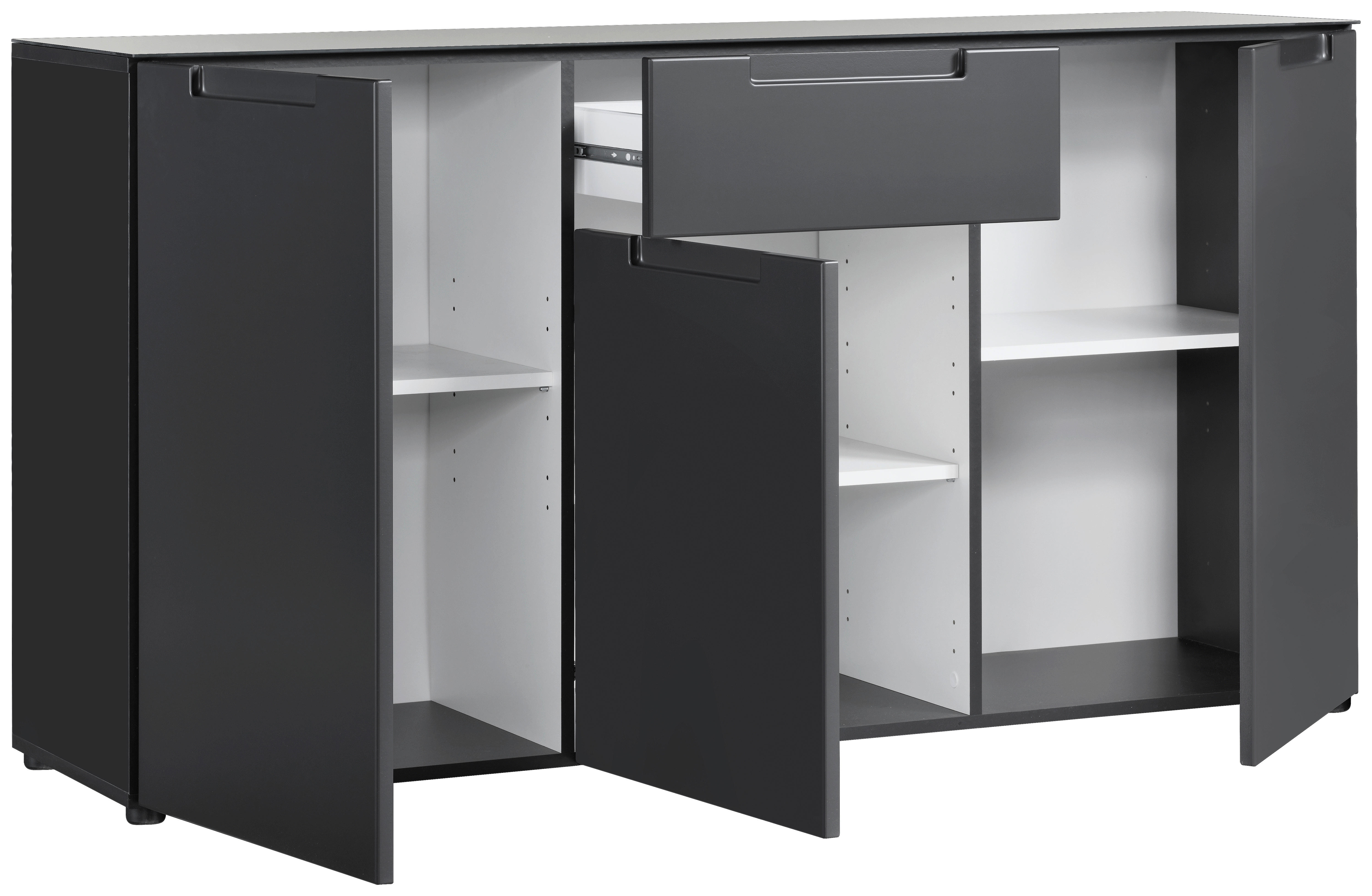 Kommode Mailand anthrazit B/H/T: ca. 146x79x40 cm Mailand - anthrazit (146,00/79,00/40,00cm)