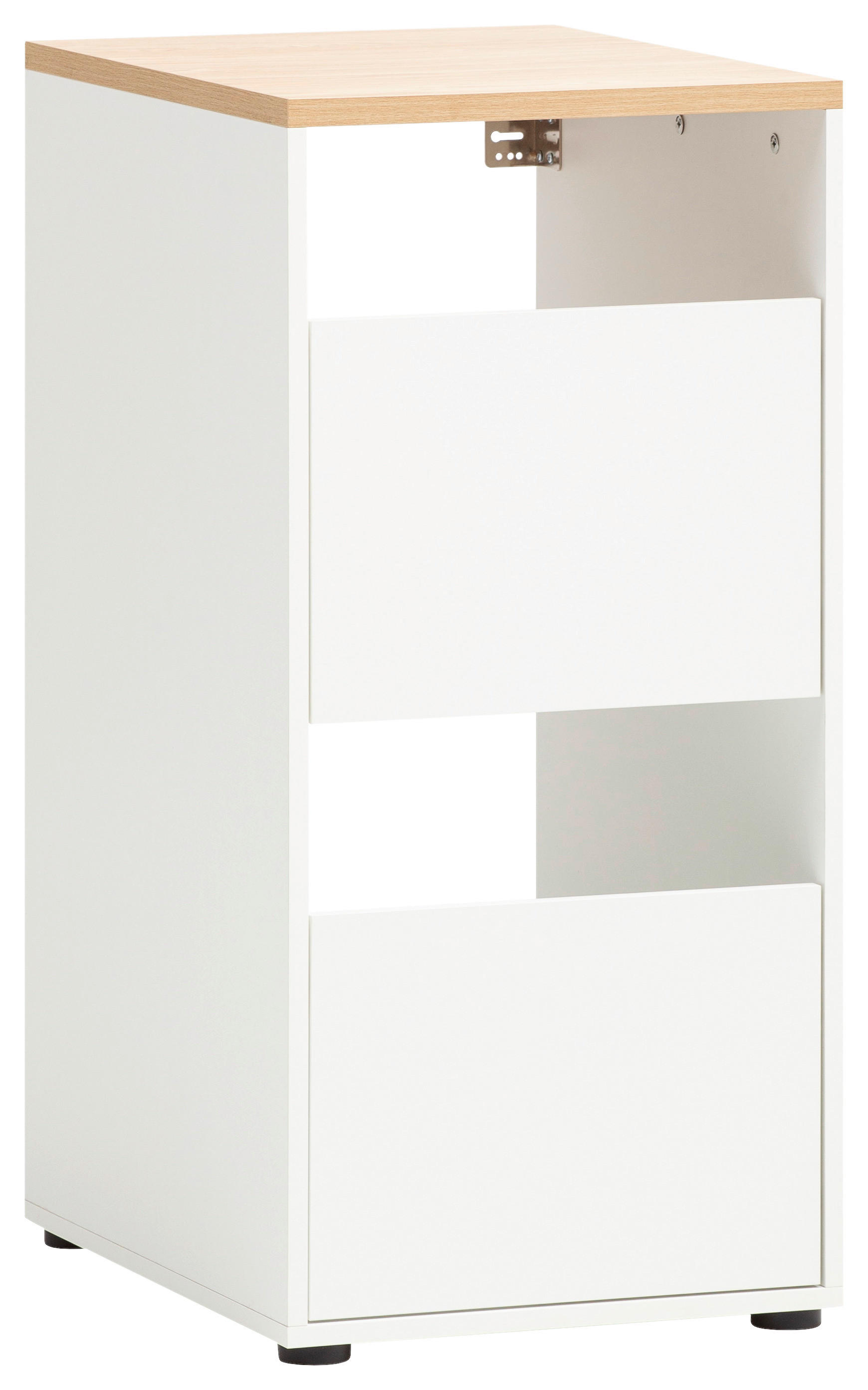 Unterschrank Solea weiß matt Eiche hell Nachbildung B/H/T: ca. 45,1x95,8x60 cm Solea - Eiche/weiß (45,10/95,80/60,00cm) - Schildmeyer