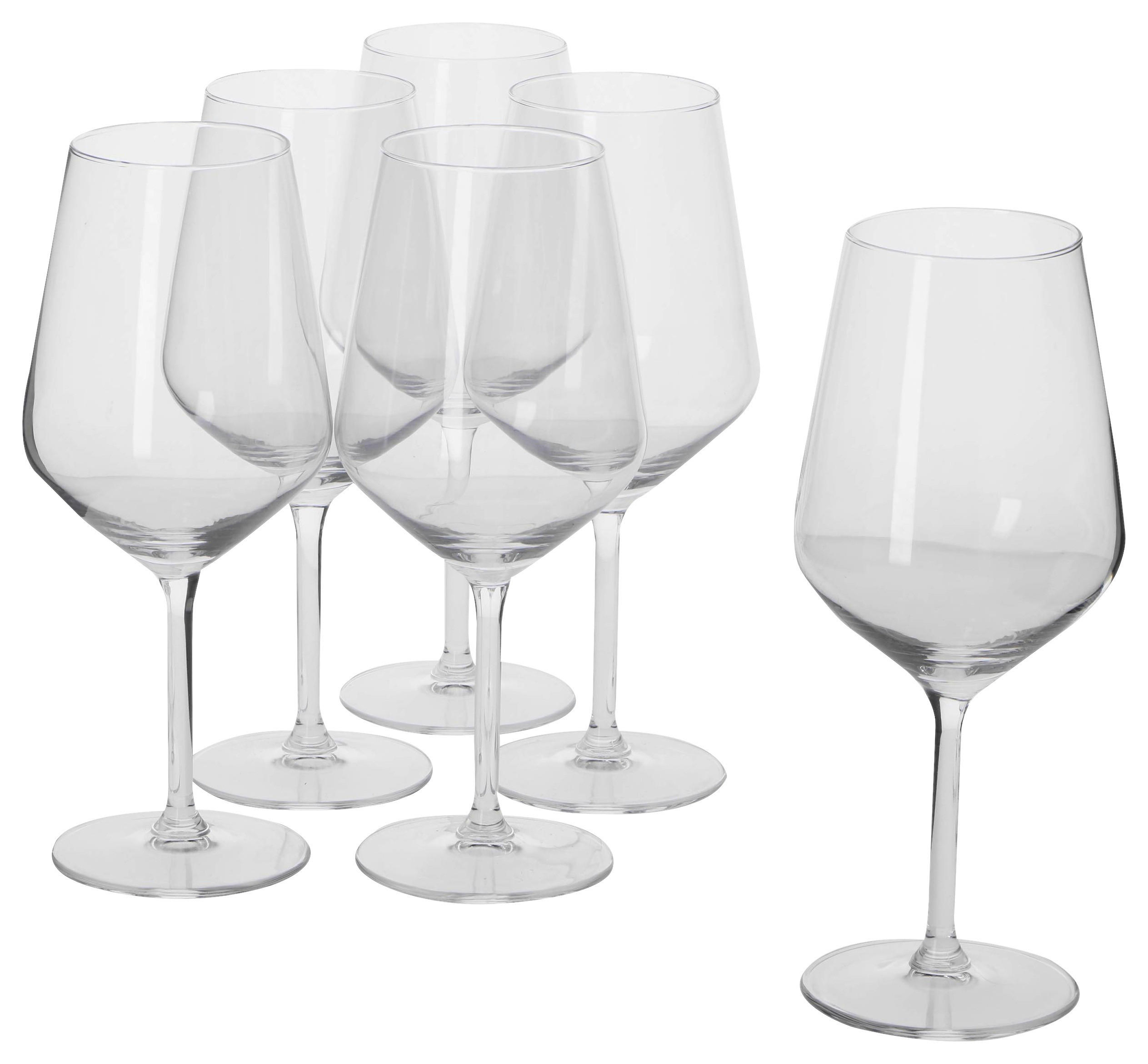 Weinglasset transparent Weingläser_6erSet - transparent (9,00/9,00/22,00cm)