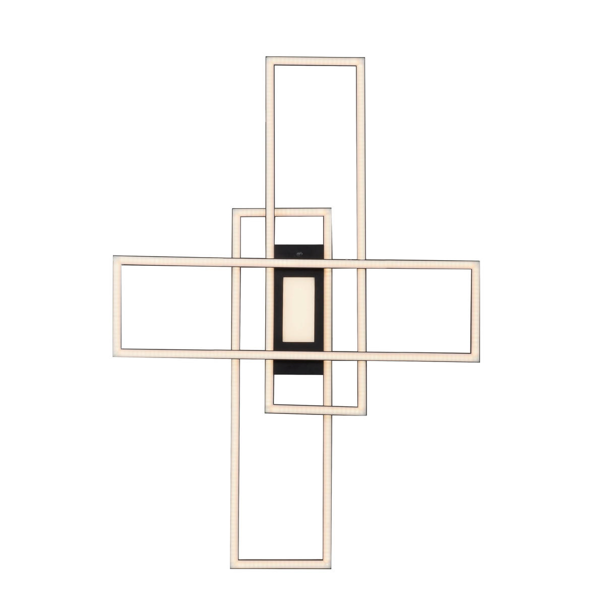 Just Light Deckenleuchte 14693-18 schwarz Aluminium B/H/T: ca. 99x5x69 cm LED-Deckenleuchte_Asmin - schwarz (99,00/5,00/69,00cm) - Just Light