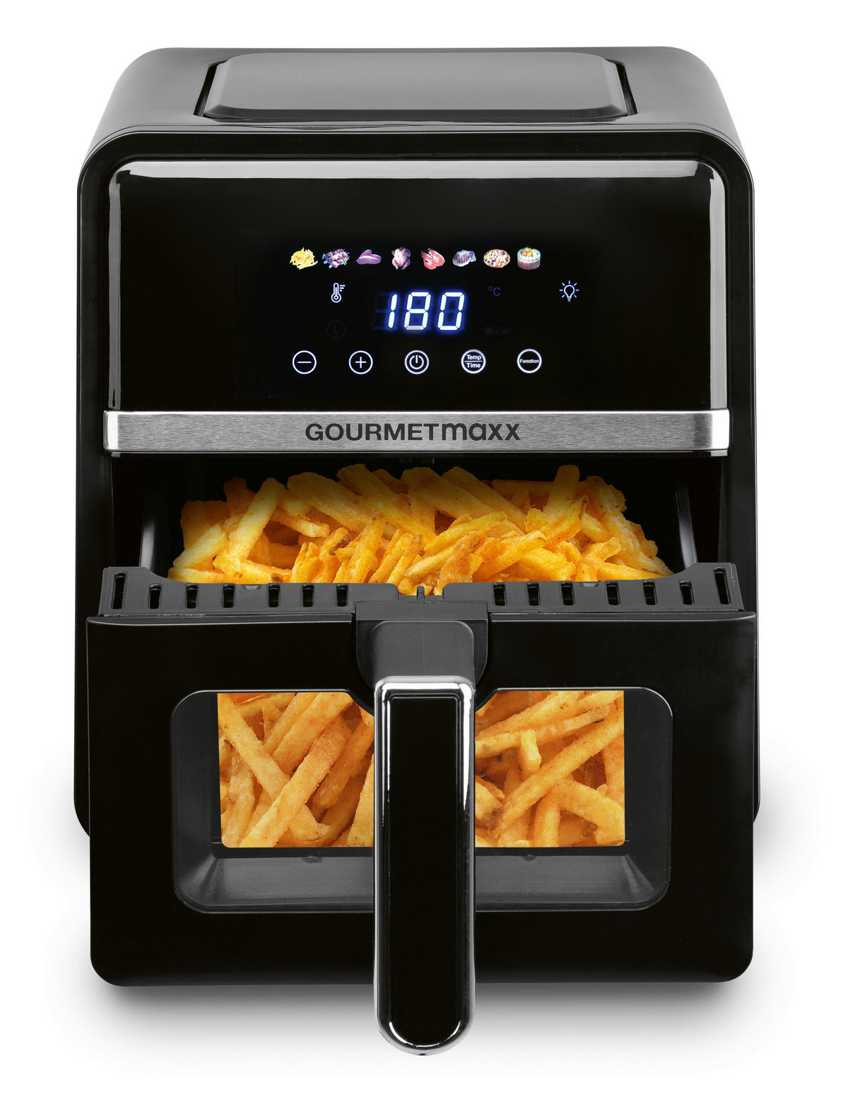 GOURMETmaxx Heißluftfritteuse Heißluftfritteuse - schwarz (36,50/25,00/30,00cm) - GOURMETmaxx