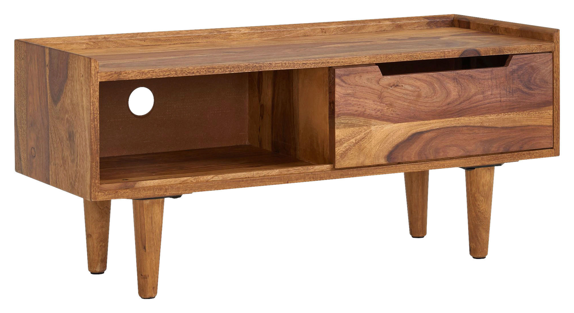 Lowboard rosenholz Nachbildung B/H/T: ca. 95x44x34 cm Lowboard - rosenholz (95,00/44,00/34,00cm) - Wohnling
