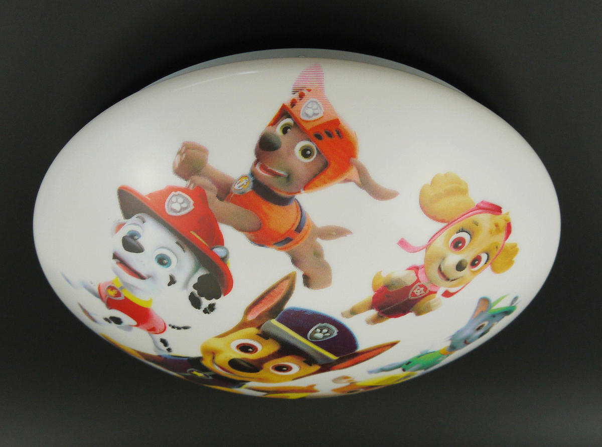 Niermann Kinderdeckenleuchte Paw Patrol 661 multicolor Kunststoff H/D: ca. 10x36 cm E27 1 Brennstellen Deckenschale_Paw_Patrol - multicolor (36,00/10,00cm) - Niermann