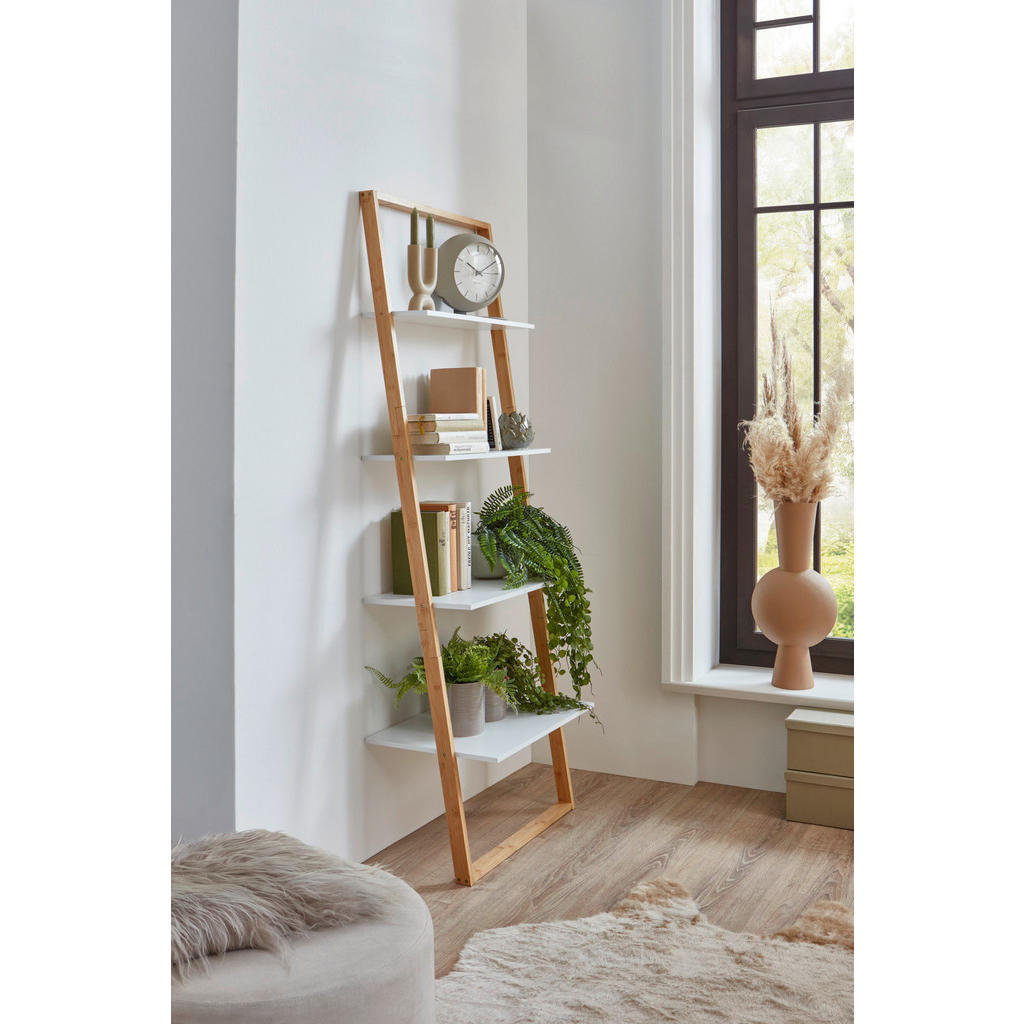 Thumbnail - Regal natur weiß B/H/T: ca. 61x164x37 cm