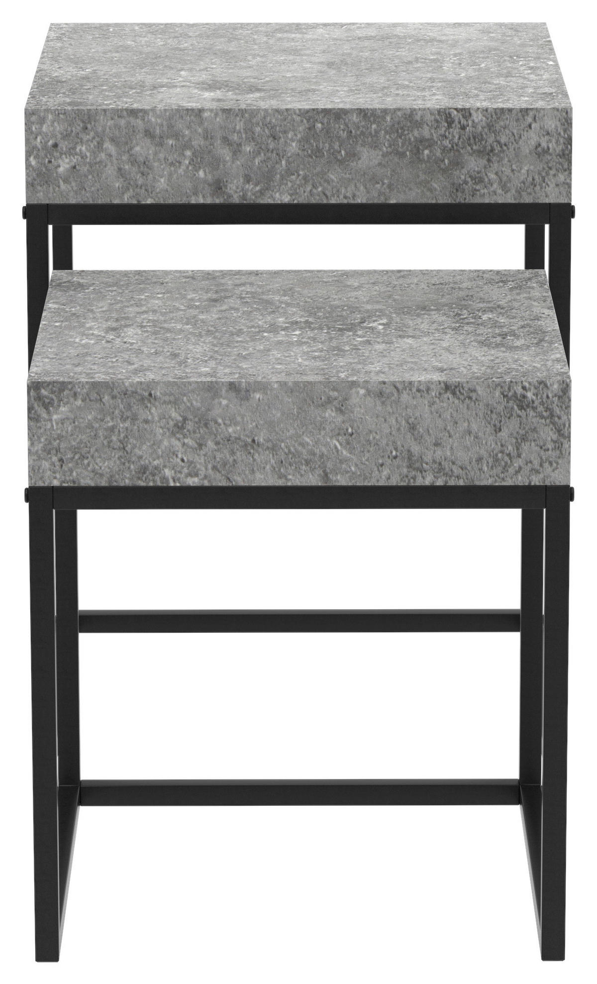 Beistelltisch Vida Beton MDF Vida - Beton/schwarz