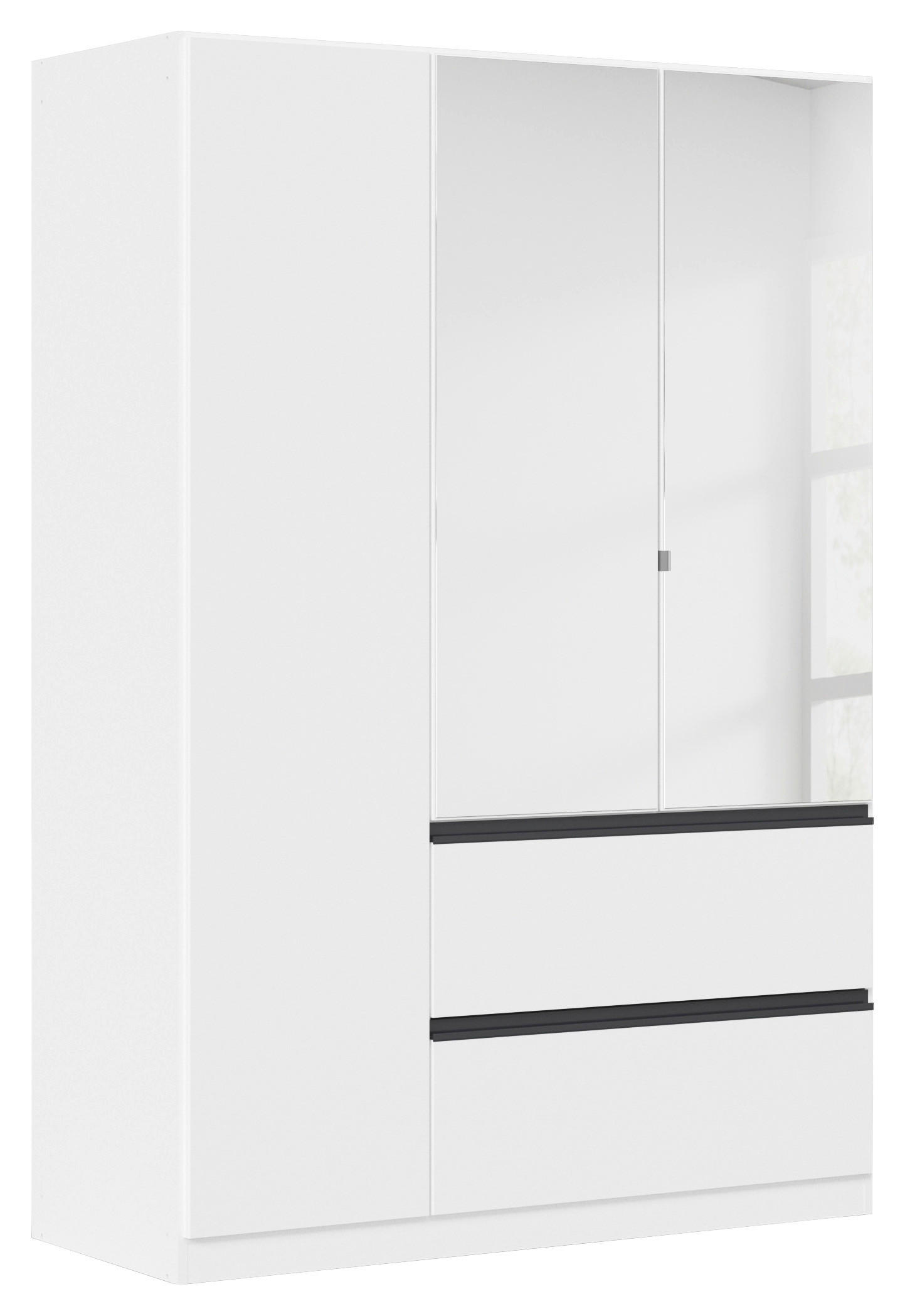 Kleiderschrank Costa Alpinweiß B/H/T: ca. 136x197x54 cm Costa - Alpinweiß/grau (136,00/197,00/54,00cm)