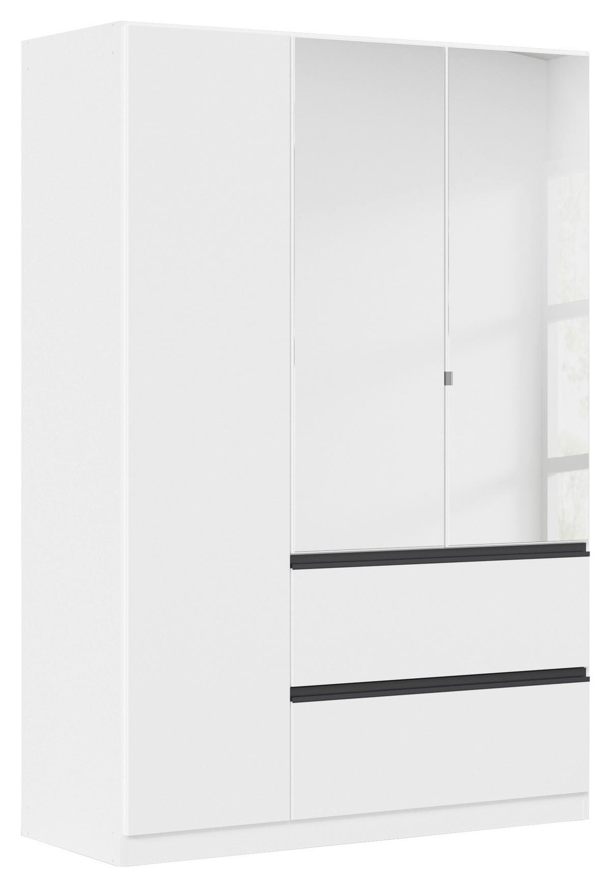 Kleiderschrank Costa Alpinweiß B/H/T: ca. 136x197x54 cm Costa - Alpinweiß/grau (136,00/197,00/54,00cm)