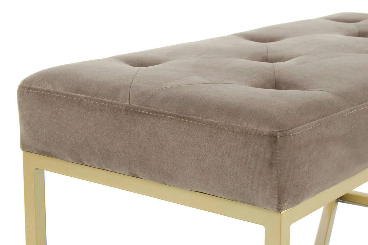 Sitzbank Cameron 100 taupe B/H/T: ca. 90x40x40 cm Cameron 100 - gold/taupe (90,00/40,00/40,00cm) - 360 Living