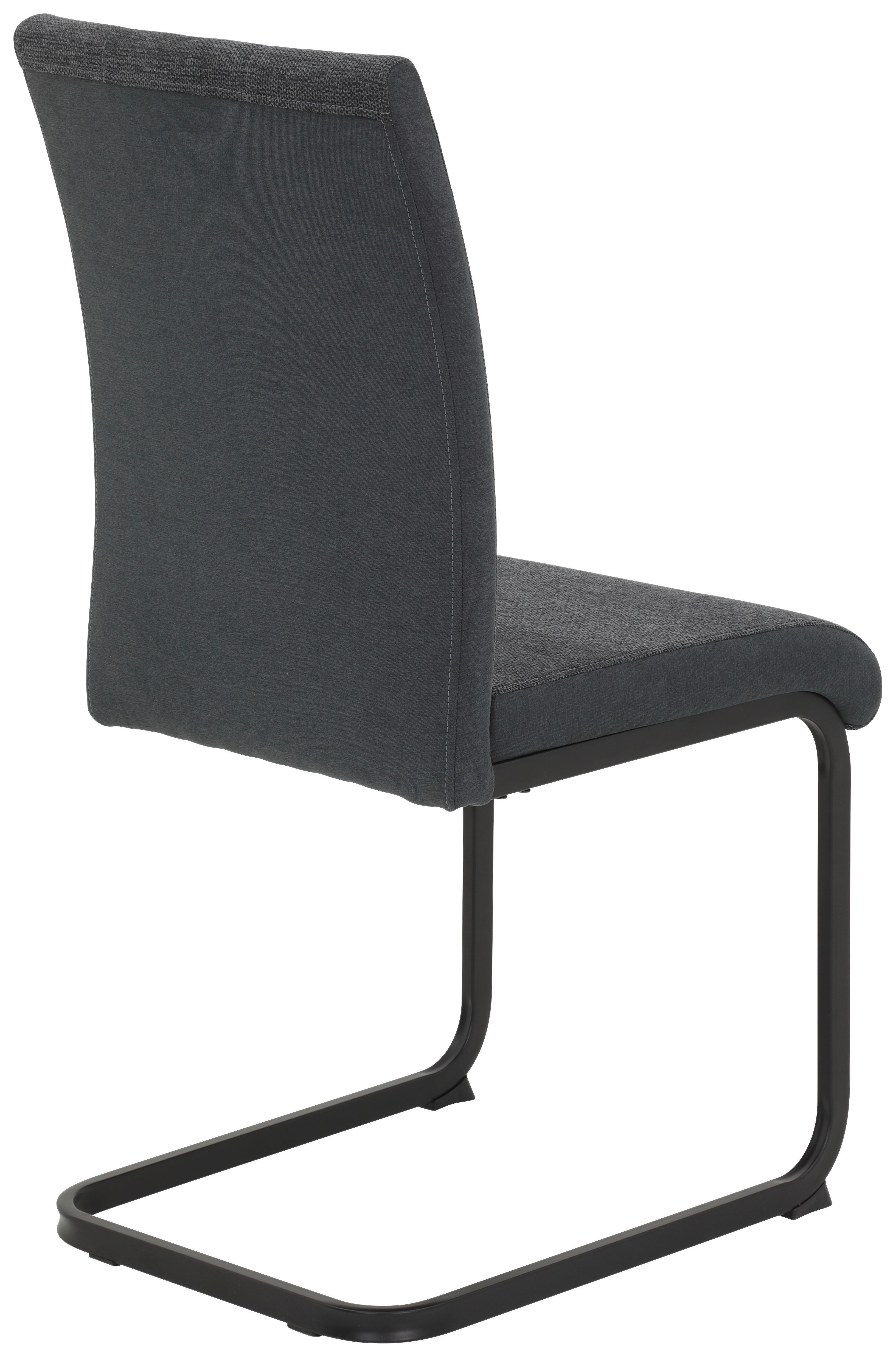 Stuhl 4er Set LINN anthrazit schwarz Webstoff Metall B/H/T: ca. 43x92x52 cm 4er Set LINN - schwarz/anthrazit (43,00/92,00/52,00cm) - Hela