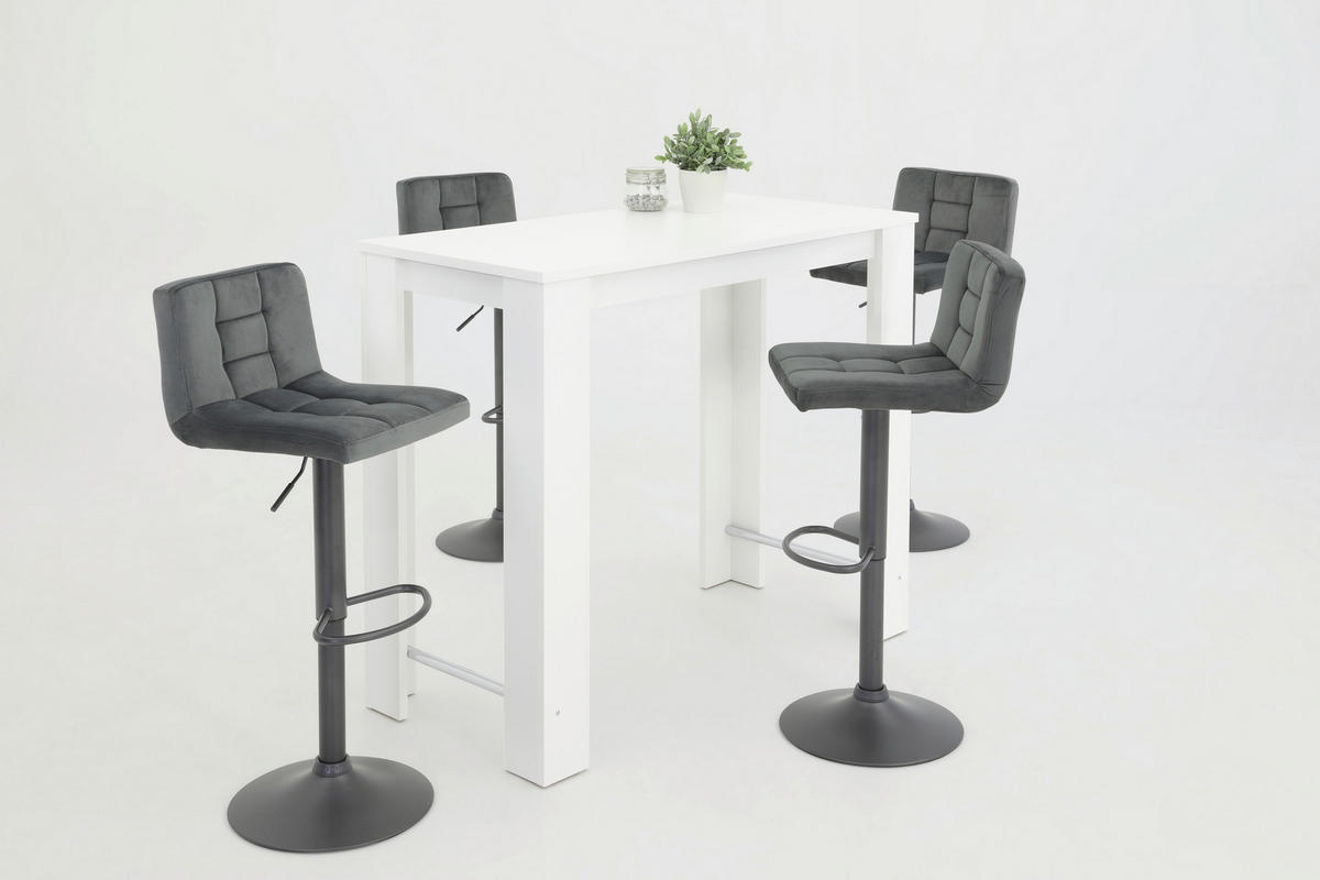 Bartisch FRIEDA T weiß Holzwerkstoff B/H/T: ca. 120x108x58 cm FRIEDA T - weiß (120,00/108,00/58,00cm) - Hela