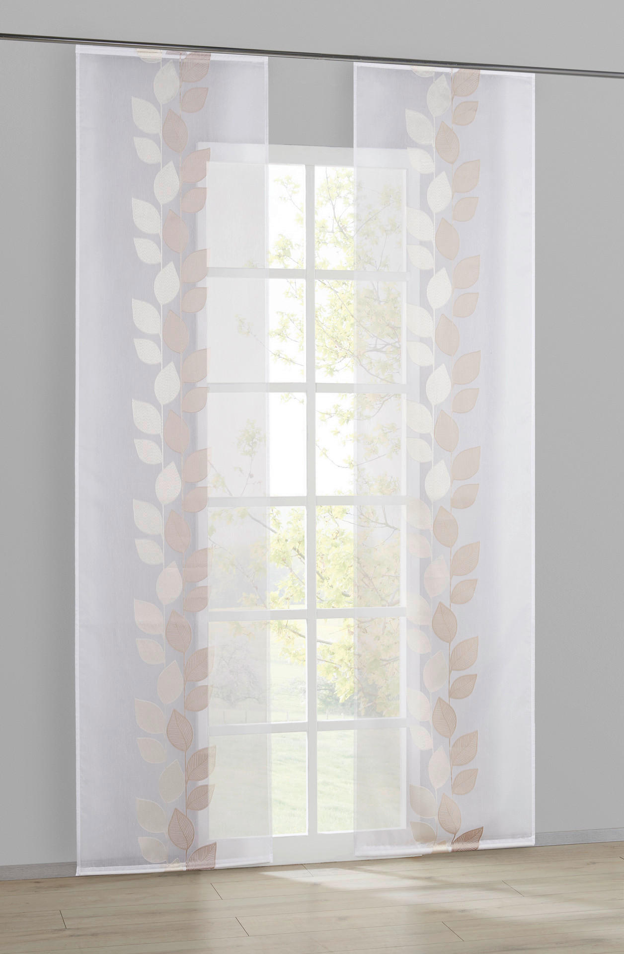 POCOline Schiebevorhang Pantheon natur B/L: ca. 60x245 cm Pantheon - natur (60,00/245,00cm) - POCOline