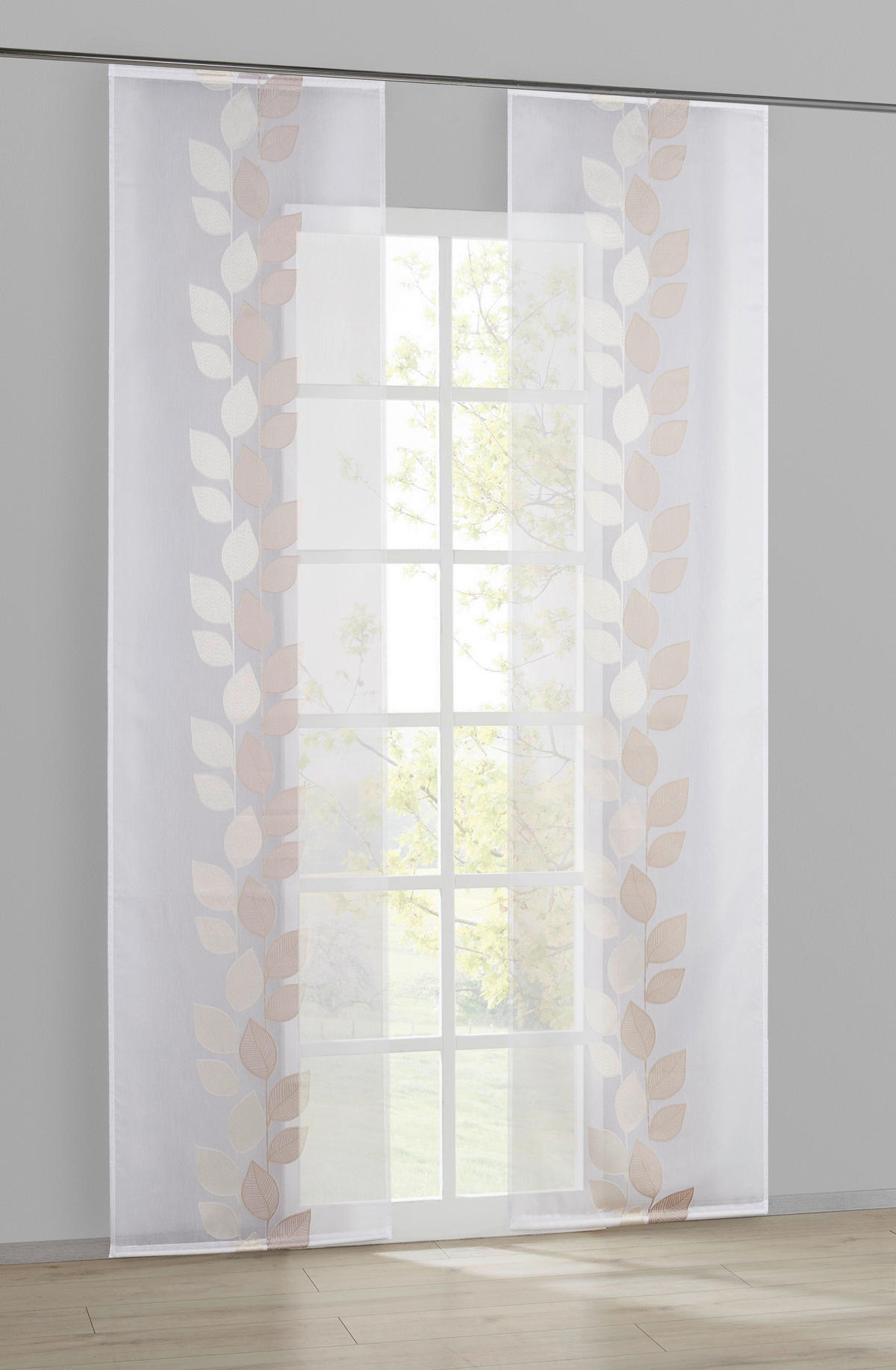 POCOline Schiebevorhang Pantheon natur B/L: ca. 60x245 cm Pantheon - natur (60,00/245,00cm) - POCOline