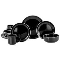 CreaTable Kombiservice Nordic Gourmet schwarz Steinzeug 10 tlg. Nordic Gourmet - schwarz - CreaTable