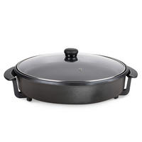 Alpina Party-Pfanne 18202 Aluminium Glas H/D: ca. 7x40 cm Partypfanne 18202 - (40,00/7,00cm) - Alpina