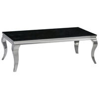 Glascouchtisch Orient schwarz lackiert B/H/T: ca. 130x45x70 cm Orient - schwarz (130,00/45,00/70,00cm)