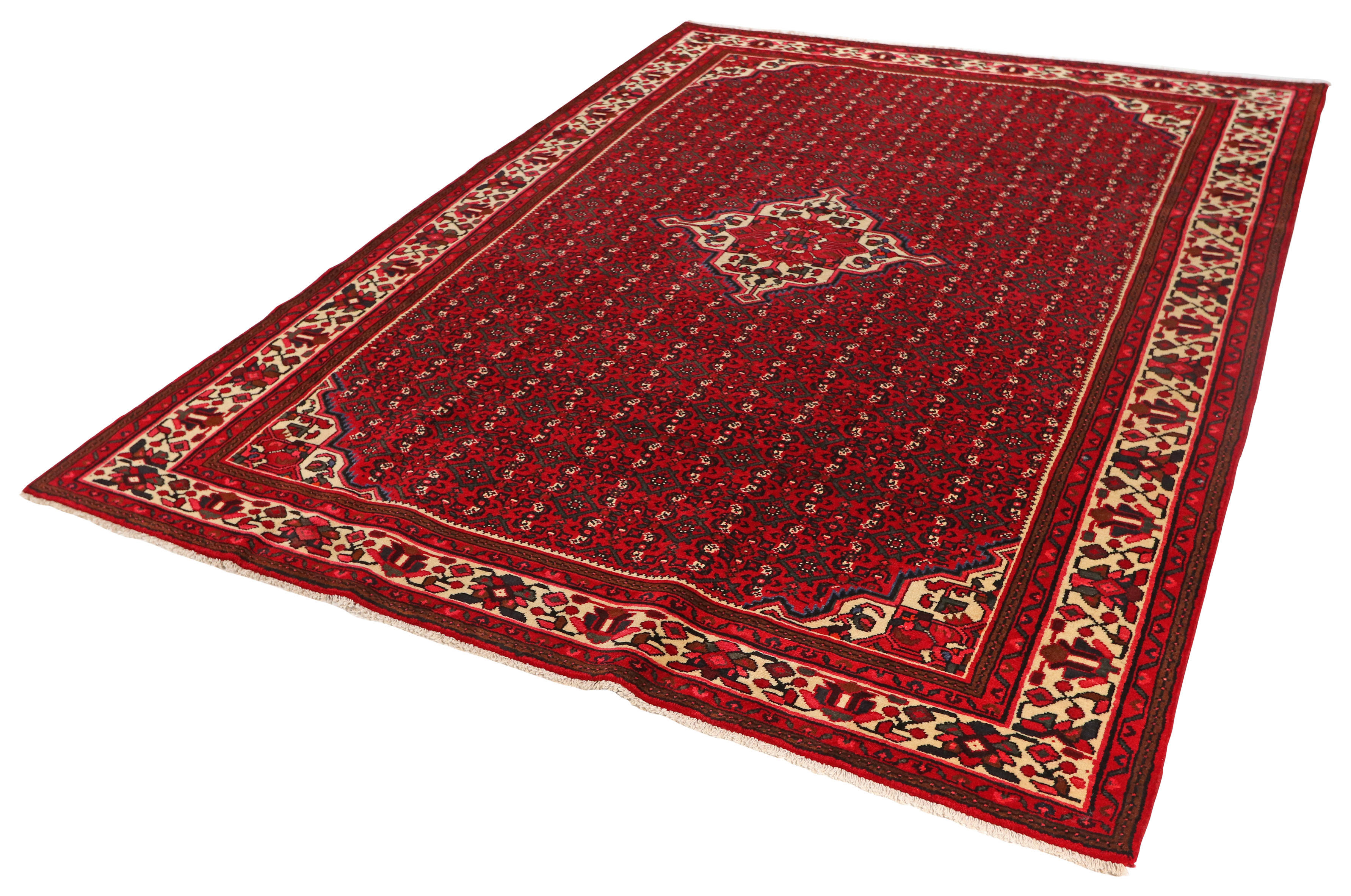 PersaTepp Teppich Hosseinabad rot B/L: ca. 212x295 cm Hosseinabad - rot (212,00/295,00cm) - PersaTepp