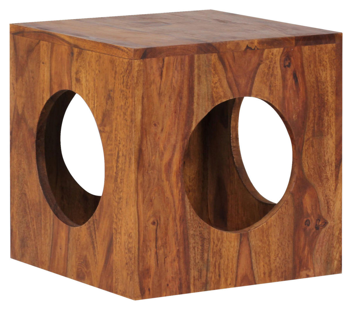 Beistelltisch rosenholz Holz B/H/T: ca. 35x35x35 cm Beistelltisch MUMBAI - rosenholz (35,00/35,00/35,00cm) - Wohnling