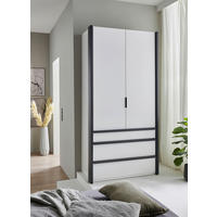 Kleiderschrank Oxford weiß B/H/T: ca. 100x216x58 cm Oxford - weiß (100,00/216,00/58,00cm)