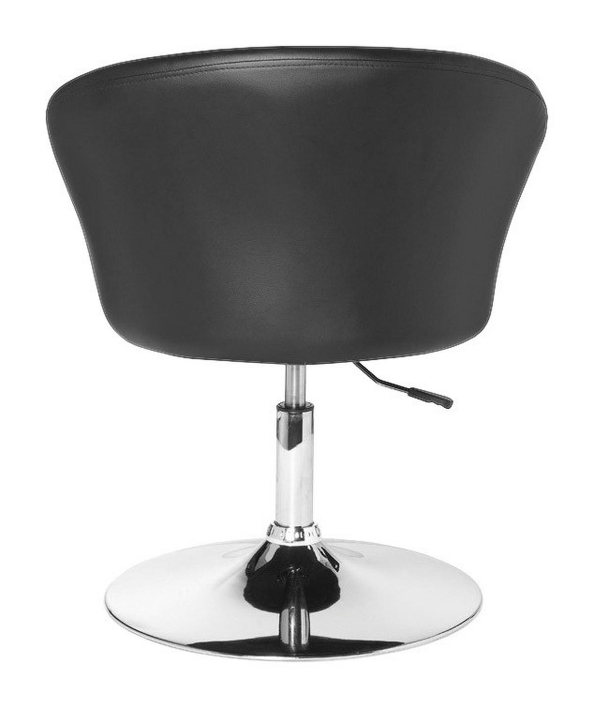 Drehstuhl schwarz Kunstleder Metall Drehsessel - schwarz (62,00/72,00/55,00cm) - Amstyle