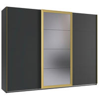 Schwebetürenschrank Katar Graphit B/H/T: ca. 270x208x64 cm Katar - gold/Graphit (270,00/208,00/64,00cm)