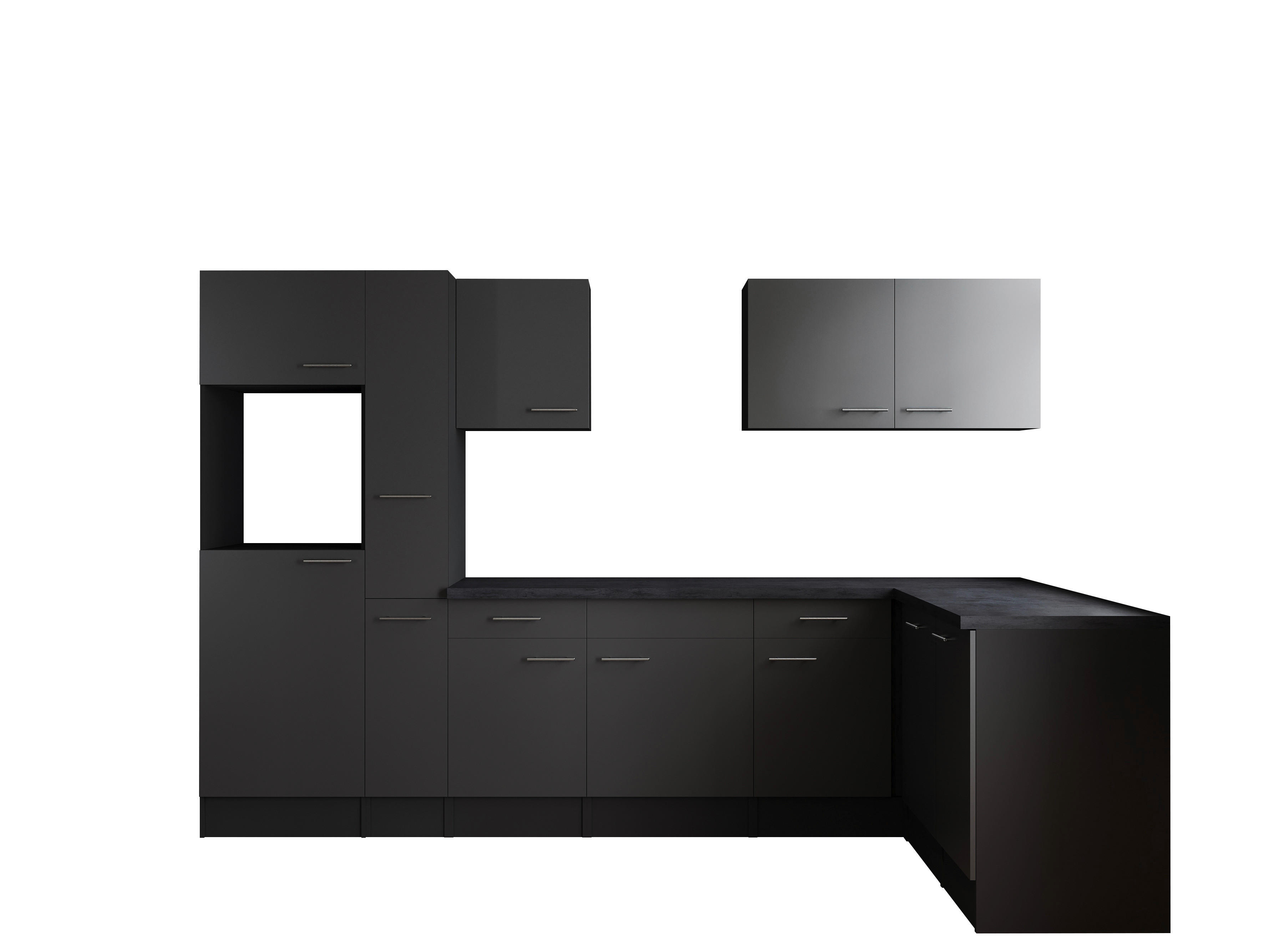 Winkelküche Oliver B/H/T: ca. 310x205x172 cm Oliver - granit/grau (310,00/205,00/172,00cm) - Respekta