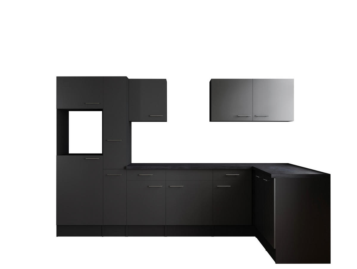 Winkelküche Oliver B/H/T: ca. 310x205x172 cm Oliver - granit/grau (310,00/205,00/172,00cm) - Respekta