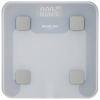 MICHELINO Personenwaage grau Glas B/L: ca. 30x30 cm Personenwaage_Digital - grau (30,00/30,00cm) - MICHELINO