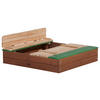 AXI Sandkasten Ella braun Holz B/H/L: ca. 95x20x100 cm Ella - braun/grün (100,00/95,00/20,00cm) - AXI